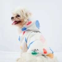 pet hoodie sun proof shirts summer sun protection dog clothes print sunscreen poncho for small medium puppy cat dog costume
