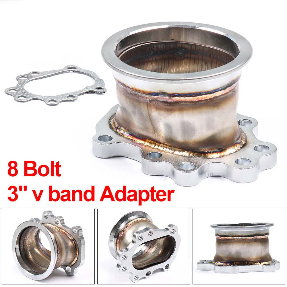 

8 BOLT to 3" V band Exhaust Manifold Converter Adaptor Flange For T25 T28 GT25 GT28 TT102187
