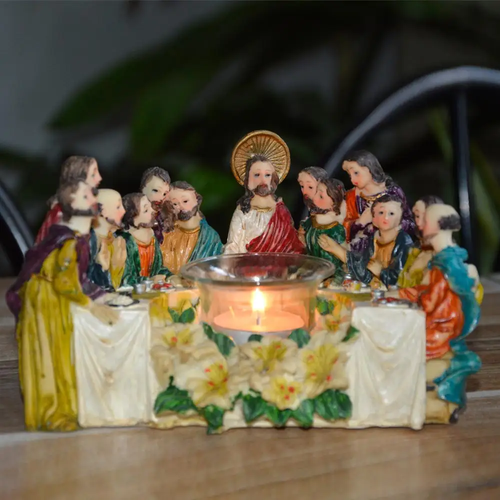 

Candle Holder The Last Supper Catholic Souvenir Gifts