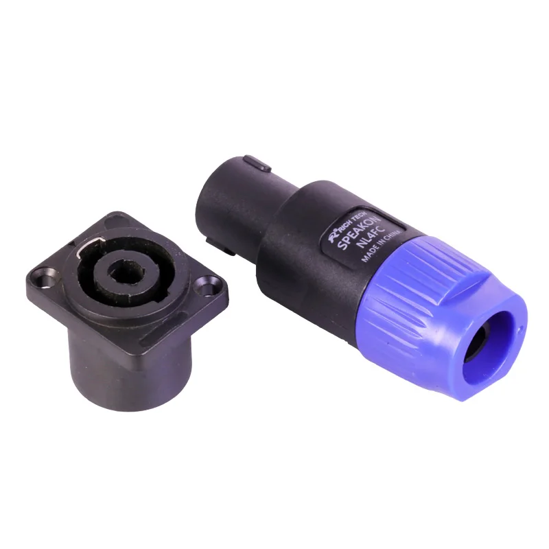 50 наборов/100 шт. 4 полюса Мощность con со штекера на гнездо Панель крепление + Pin NL4FC