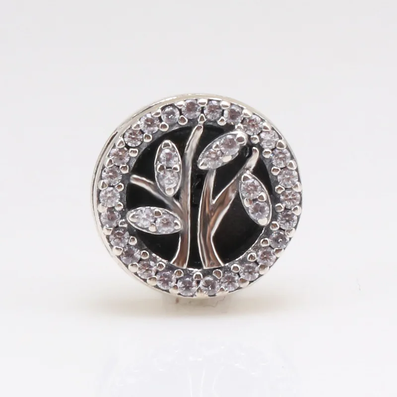 

Фиксирующий Зажим DoDoFly серии R из стерлингового серебра S925 с сияющими листьями и деревом жизни, фиксирующий оригинальный браслет «сделай са...