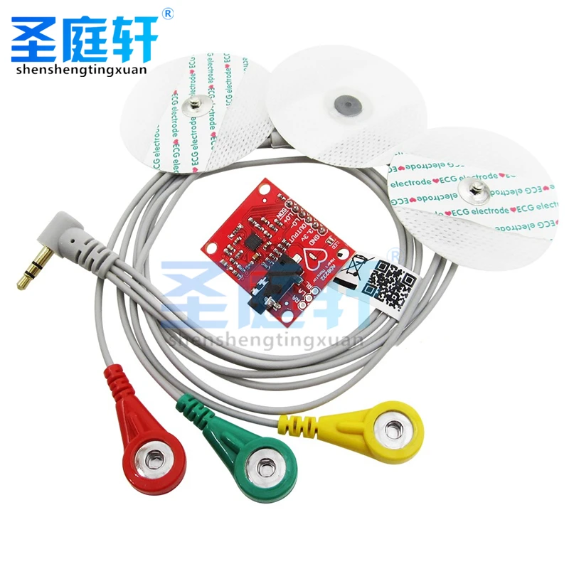 Модуль ЭКГ AD8232 устройство измерения пульса набор датчиков контроля сердца |