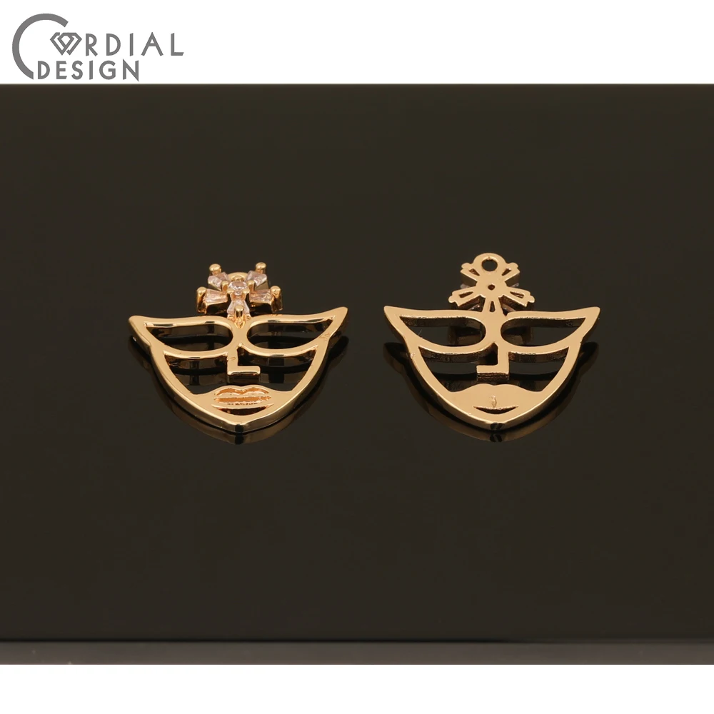

Cordial Design 50Pcs 20*22MM DIY Pendant/Hand Made/Jewelry Findings & Components/Earring Making/CZ Charms/Earrings Accessories