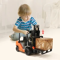 large liftable internal combustion type fork arm moving truck forklift toy childrens inertial engineering vehicle model