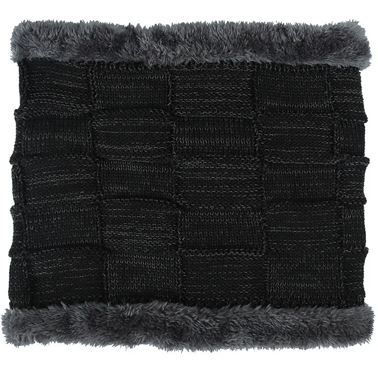 Зимняя шапочка-шарф skullies beanies мягкая теплая мешковатая шапка маска Gorros Зимние головные уборы для мужчин и женщин вязаная шапка