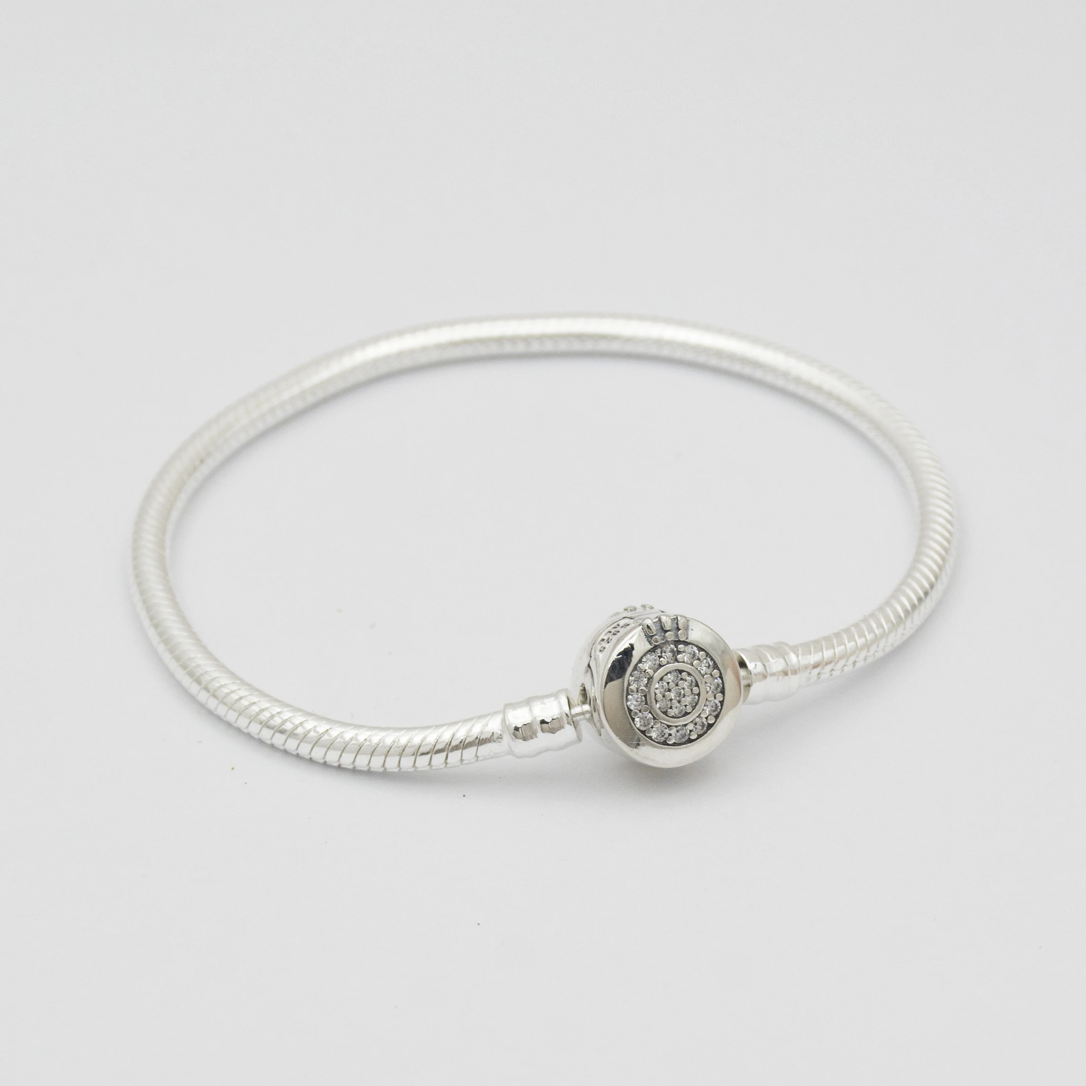 

High quality DIY women bracelet Crown-shaped Clasp with Zircon chain buckle snake bone chain bracelet simple gift for girls
