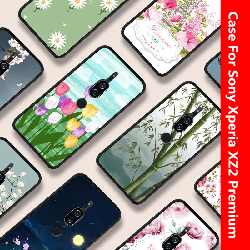 

Чехол с мультипликационным рисунком для Sony Xperia XZ2 Premium, ТПУ окрашенный ранцевый чехол с красивым цветным рисунком Case.50 цветов!