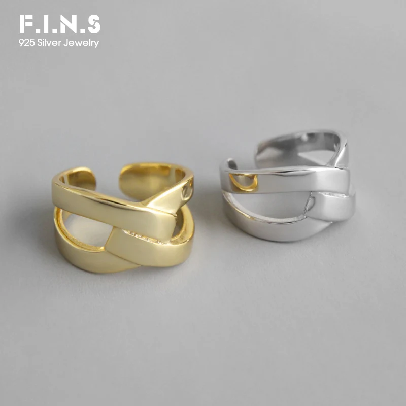 Женское кольцо F.I.N.S оригинальное из стерлингового серебра 925 пробы с