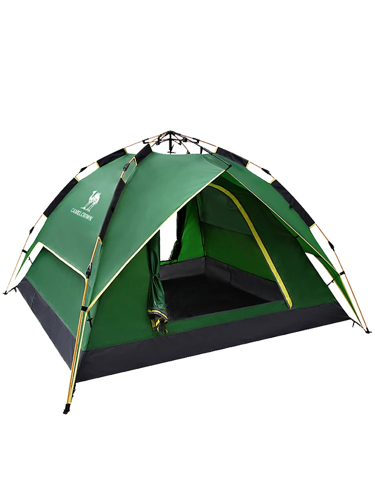 

Variety outdoor camping tents 3-4 people family version automatic folding portable tent double thick rainproof camping tent