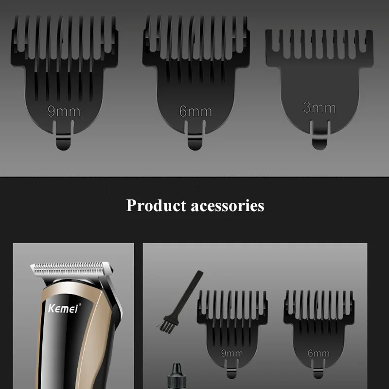 KEMEI Профессиональная Мужская мини мощная электрическая машинка для стрижки