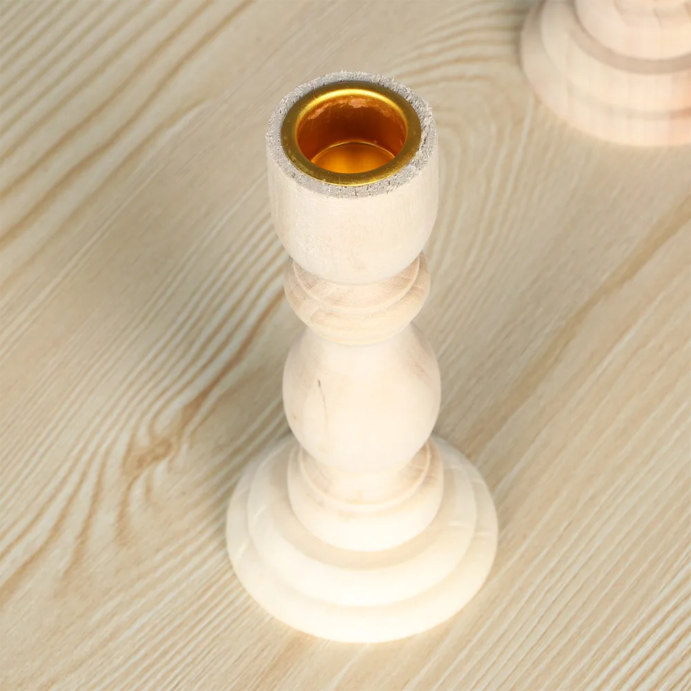 Винтажный деревянный подсвечник Свадебный свадебный подсвечники для столбов