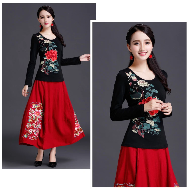 Черный красный зеленого и белого цветов для девочек подростков в винтажном стиле