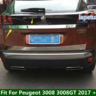 Задняя Крышка багажника Lapetus, Обшивка багажника, отделка дверной ручки, молдинг, украшение багажника, комплект ободок для Peugeot 3008 3008GT 2017 - 2022