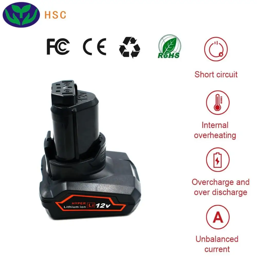 3.0Ah 18650 Батарея RID12B Li ion аккумулятор 12V Замена для указывающего нам AC82008 130188001/AEG L1215