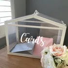 Коробка для свадебных открыток, Виниловая наклейка, Свадебный прием, пользовательское имя, Декор, коробка для карт, наклейка, карты для церемонии, наклейка JH246