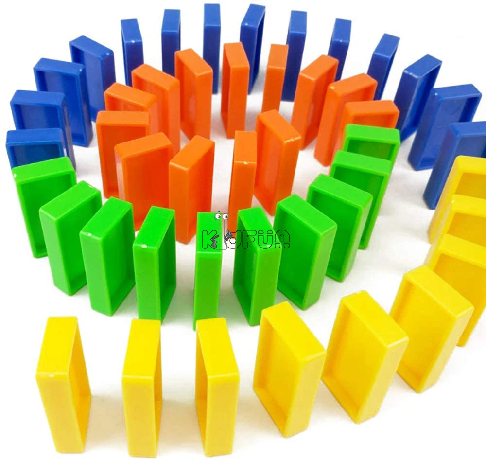 

Domino Blocks Kits Automatic Domino Train Car Dominoes Games Color Sorting Matching Game Toy Educational Toys For Kid Children