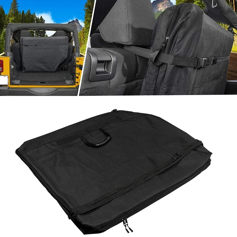 

Outdoor Free Panel Hard Top Storage Bag Carrying Case with Grab Handle for 2007-2020 Jeep Wrangler JK JKU JL JLU