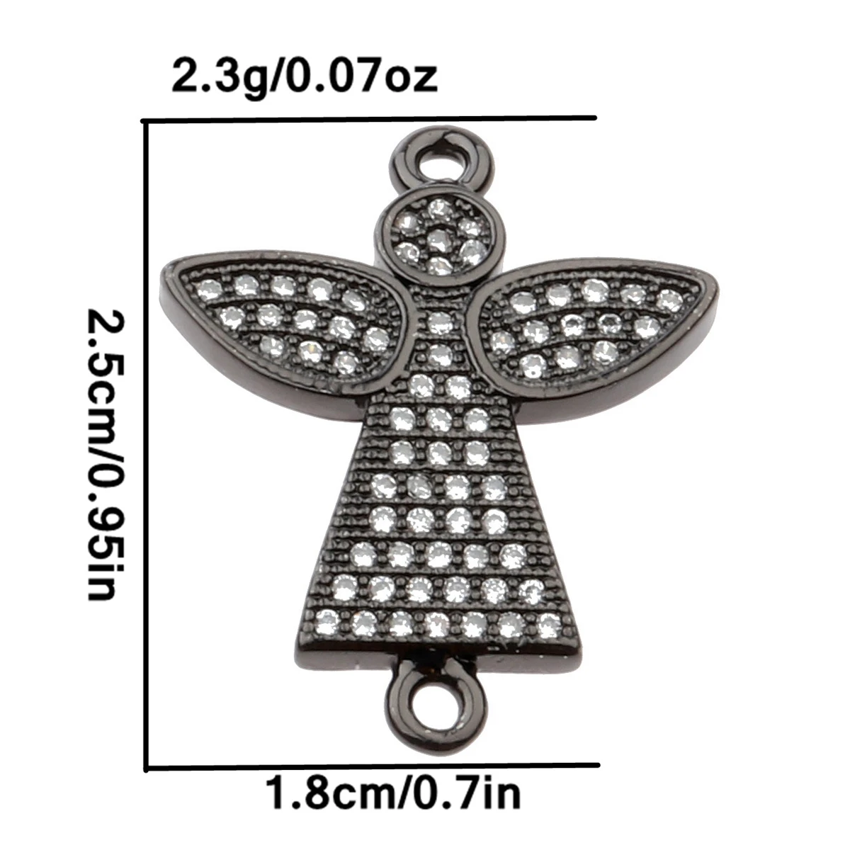 Модные бусины-разделители в виде ангела для изготовления ювелирных изделий