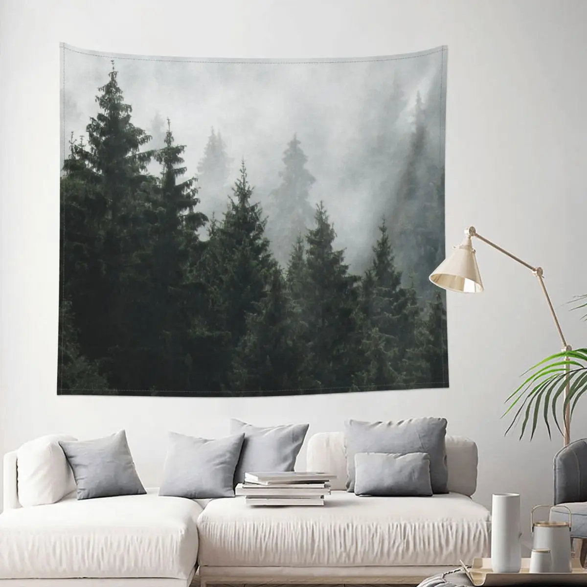 

Waiting Tapestry Forest Nature Landscape Decoration Wall Room Home Decor Hanging Bedroom Kawaii Aesthetic Fashion