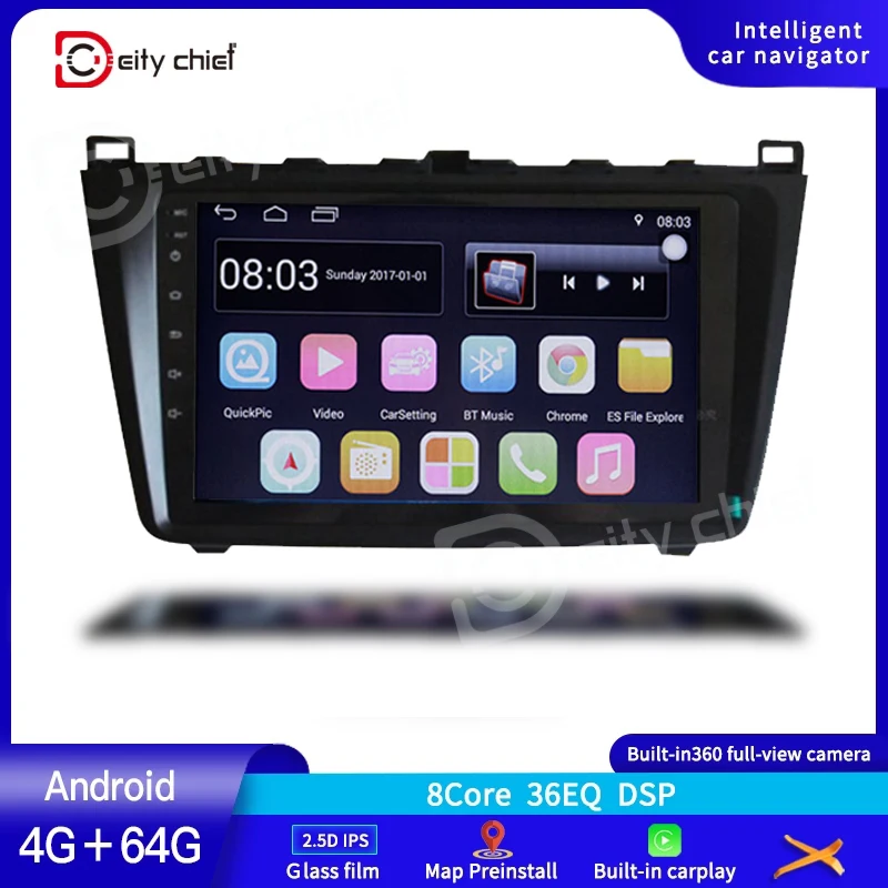 9 дюймовый Android мультимедийный плеер для Mazda6 MX 6 zoom evolution 2008 2015 GPS