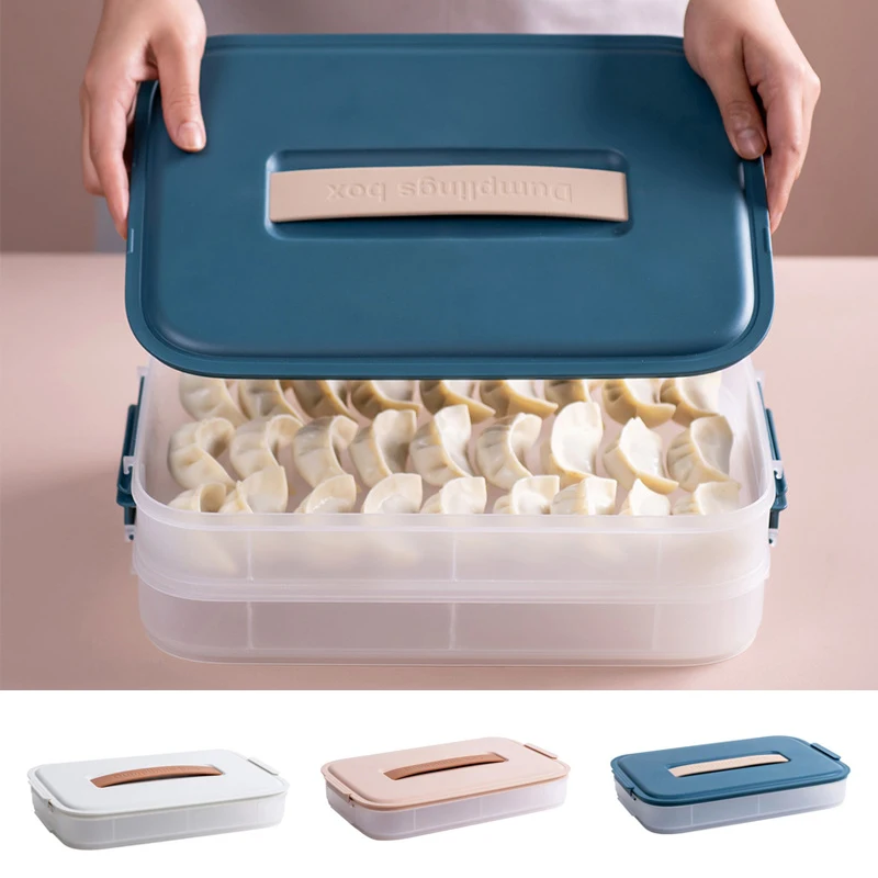 

Portable Quick-frozen Dumpling Box Refrigerator Storage Box Fresh-keeping Fruit Storage Box