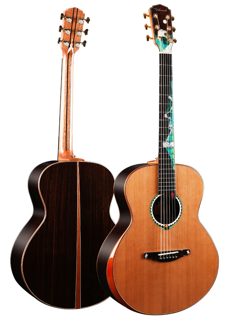 Dadarwood большая настенная Акустическая гитара ручной работы из цельного дерева