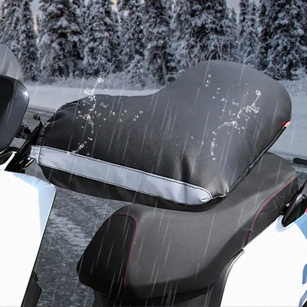 

Зимние мотоциклетные руль для велосипедистов с защитой от ветра Водонепроницаемый ночь Светоотражающие теплый скутер рукоятка перчатки М...