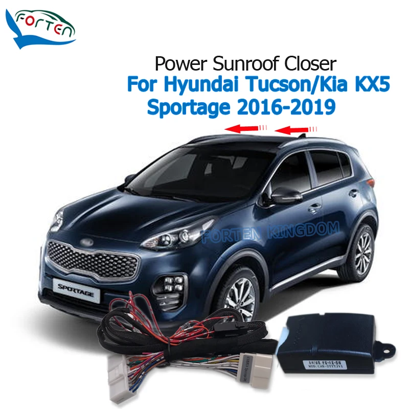 Forten Kingdom автомобильный мощный солнцезащитный козырек для Hyundai Tucson / Kia KX5 / Sportage 2016 2020 панорамный солнцезащитный козырек