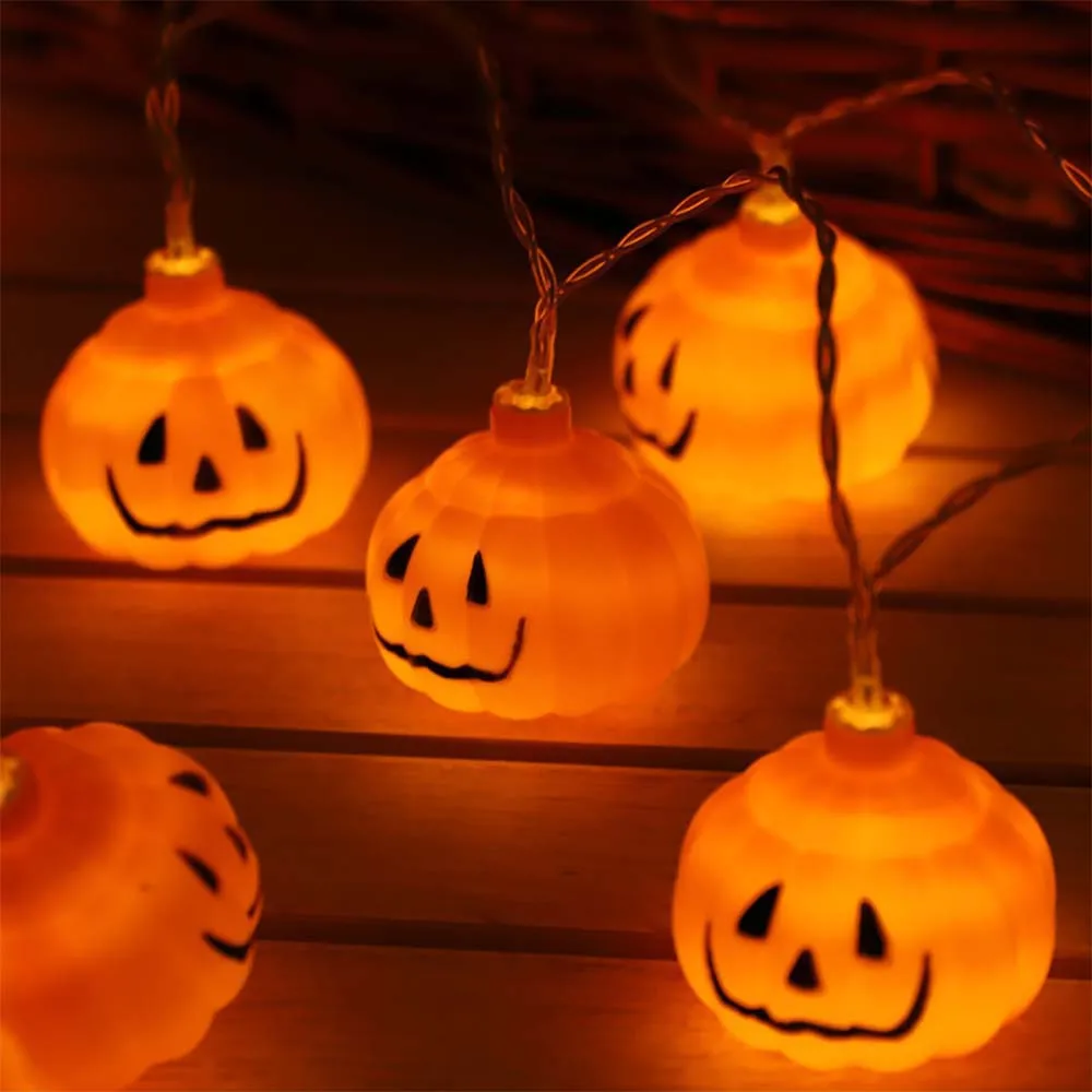 Хэллоуин тыква глазный шар лампа летучая мышь паук светодиодная гирлянда