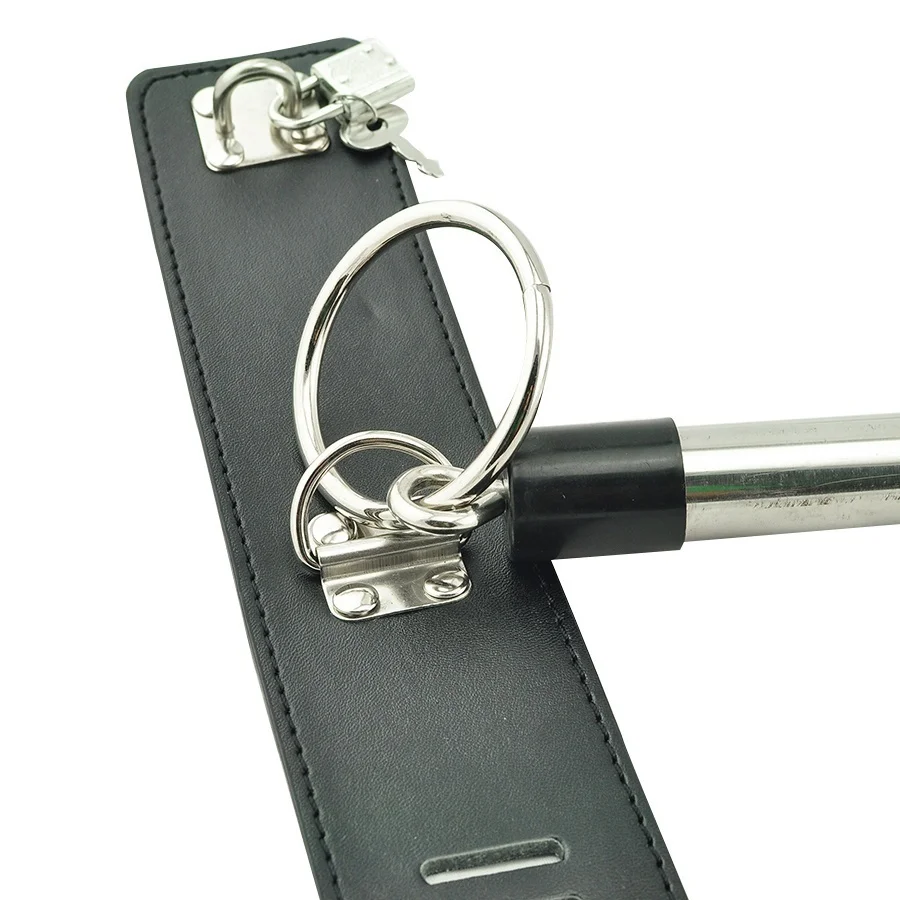 Ограничитель для бандажа из нержавеющей стали с замком и ключами кожаные манжеты