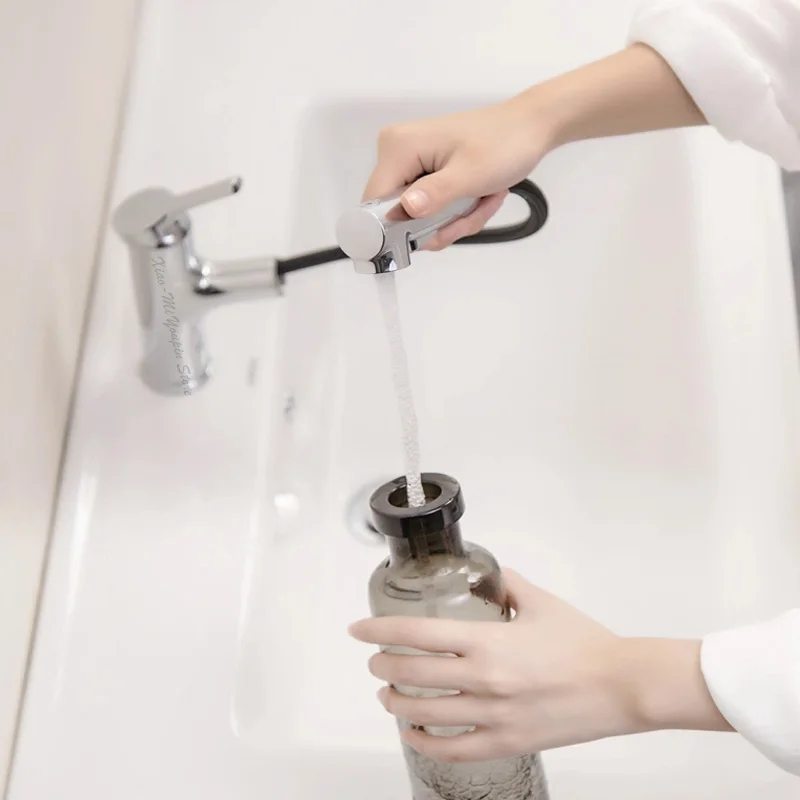 In stock Xiaomi Bathroom Basin Sink Faucet w/ Pull Out Rinser Sprayer Gargle Brushing Cold &amp Hot Bathtub 2 Mode Mixer Tap | Электроника