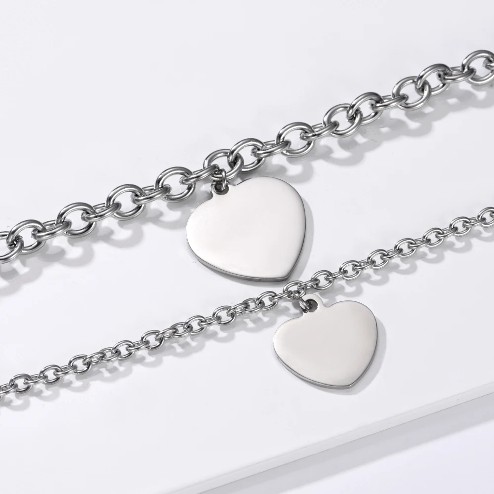 Браслеты из нержавеющей стали для женщин и мужчин цепочка унисекс на запястье