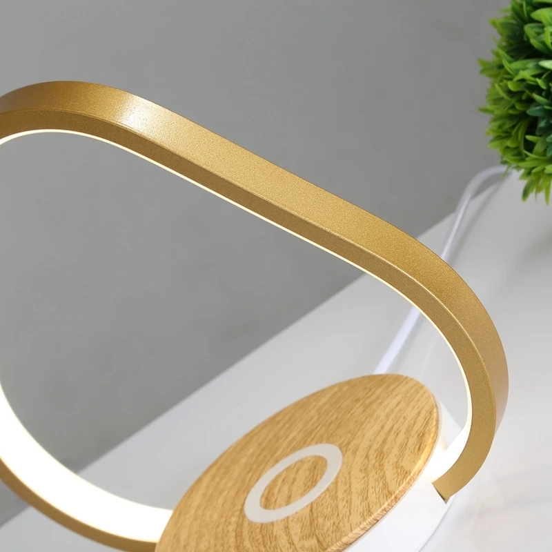 

Creative Table Lamp Mobile Phone Wireless Charging Contact Control Night Light Study Reading Desk Lamp US Plug