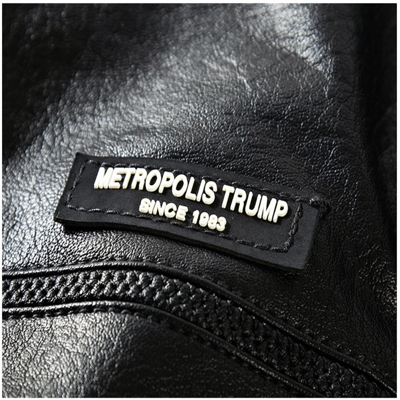 

Black Green Motorcycle 4XL PU Men's Winter Leather Jackets Zipper Bomber Bike Coats High Quality Faux leather jacket DS50871