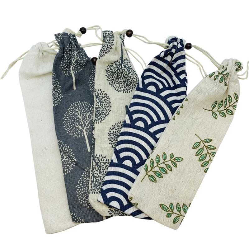 Набор бамбуковых столовых приборов дорожная посуда биоразлагаемая деревянная