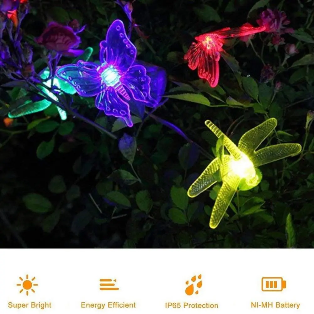 Солнечные гирлянды для улицы 20 светодиодный на солнечных батареях с