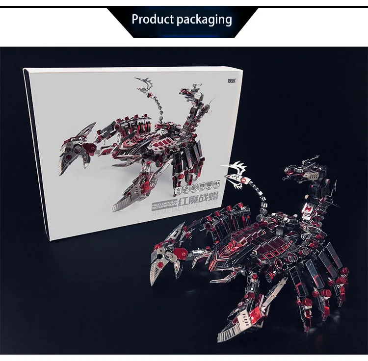 DIY Red Devils Scorpion Metal 3D пазл набор моделей лазерной резки игрушки головоломки