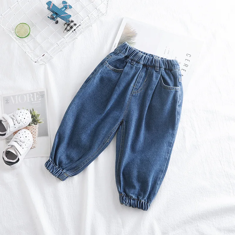 Джинсы-шаровары для мальчиков 12-4 месяцев с эластичным поясом | Мать и ребенок