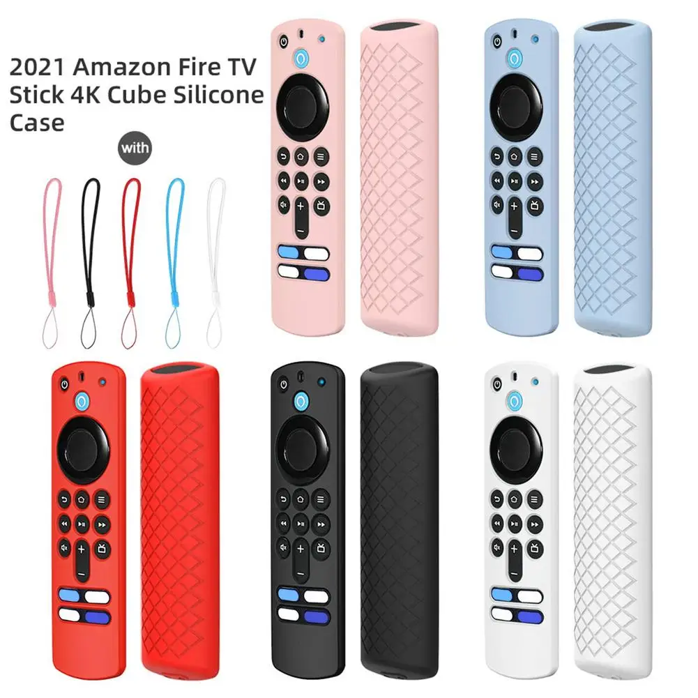 

Protective Silicone Case For Alexa Voice Remote 3rd Gen 2021 Remote Control Cover Shockproof Washable Remote Control Cover