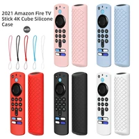 protective silicone case for alexa voice remote 3rd gen 2021 remote control cover shockproof washable remote control cover