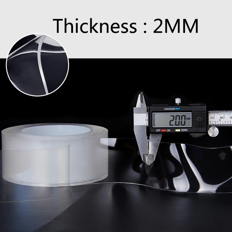 Автомобильные наклейки двусторонняя клейкая нано лента моющаяся съемная клей