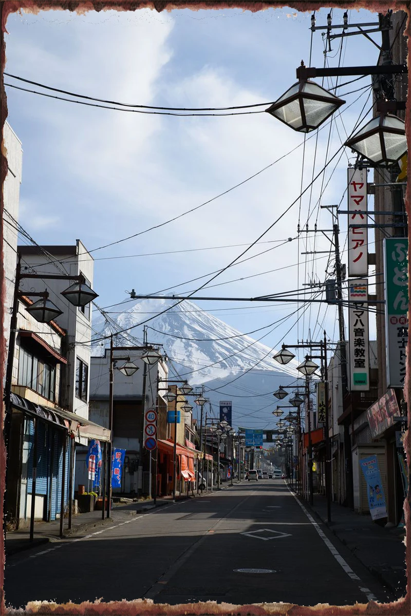 Японский пейзаж металлическая вывеска жестяные таблички Настенный декор для