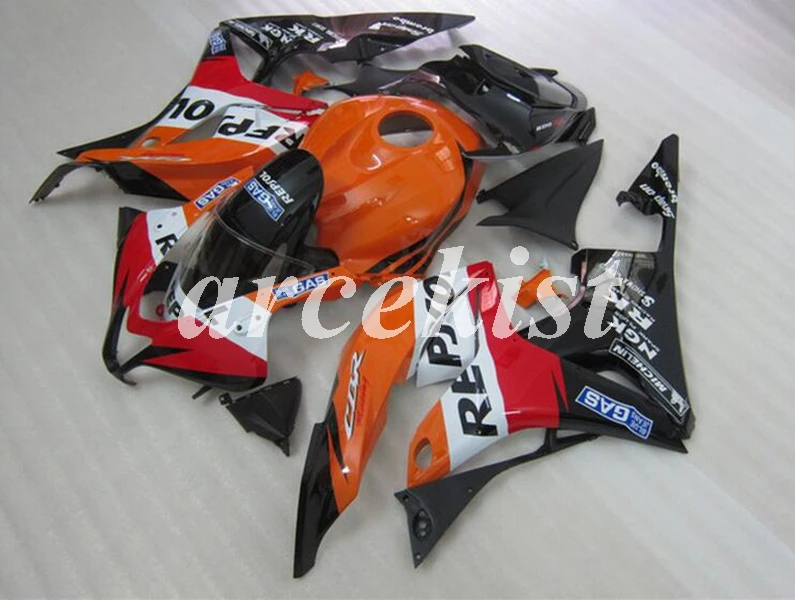

4Gifts Injection Mold New ABS Full Fairings Fit For HONDA CBR600RR F5 2009 2010 2011 2012 09 10 11 12 body set orange red