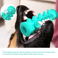 2021 popular rubber pet dog toothbrush toy french bulldog teeth cleaning supplies kong dog toys wholesale rubber puppy chew toys