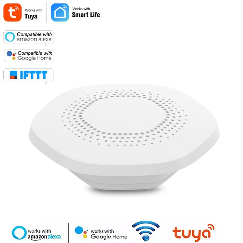 

Датчик температуры и влажности Tuya Zigbee, сенсор для умного дома, бытовая Автоматизация с одиночным кликом, управление через приложение, охран...