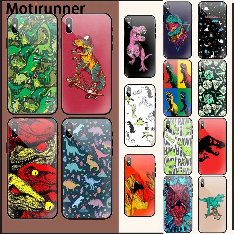 Motirunner мультфильм милый динозавр Мода на заказ чехол для телефона с фото iPhone 11 pro XS