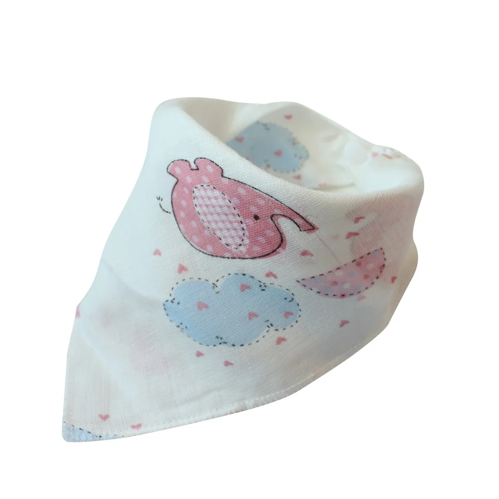 Babero de tela para beb&eacute;, bufanda triangular de algod&oacute;n, Bandana de dibujos animados para ni&ntilde;o, babero para goteo, babero absorbente para reci&eacute;n nacido-4
