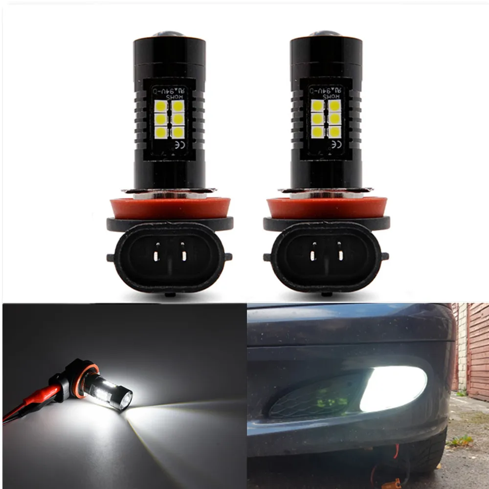 

CAN-bus Reflector Mirror Design 2x H8 H11 White Led Driving Fog Light Bulbs Lamp For Benz W211 W212 W164 W221 CLS W219 C219