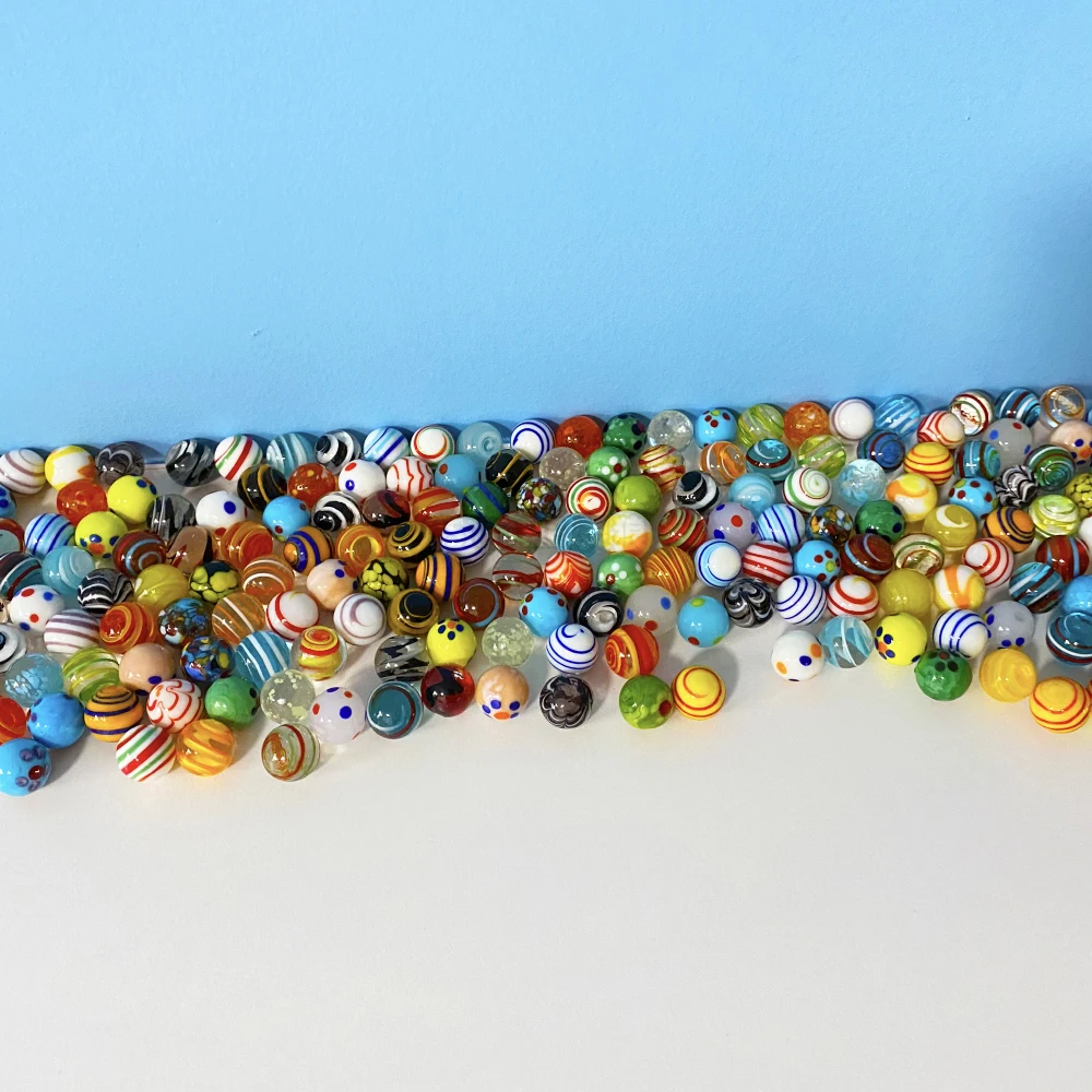 Продажа Аксессуары для украшения спальни, стола, аквариума, стеклянные Мраморные Шарики, украшение для сада, 16 мм