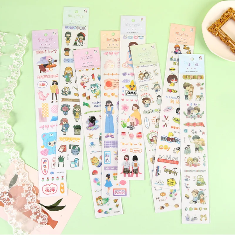 5 шт. футболка с длинными матовая Женская учетную запись наклейки разнообразие